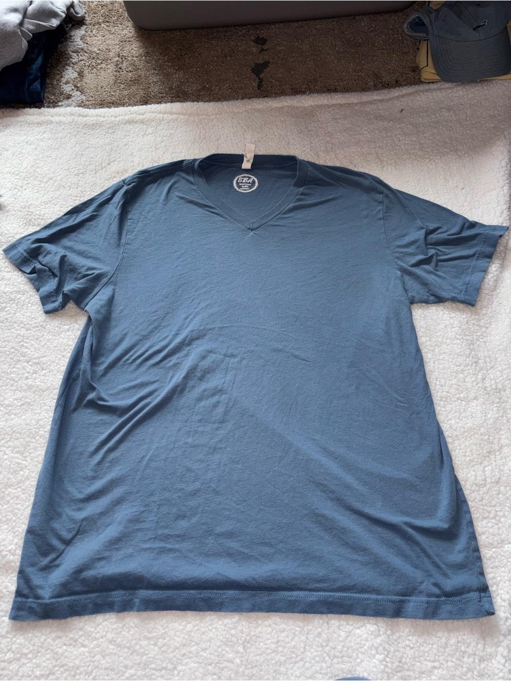 V-Neck T-Shirt - Blue